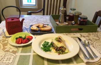 Breakfast options at Sky Story Bed & Breakfast