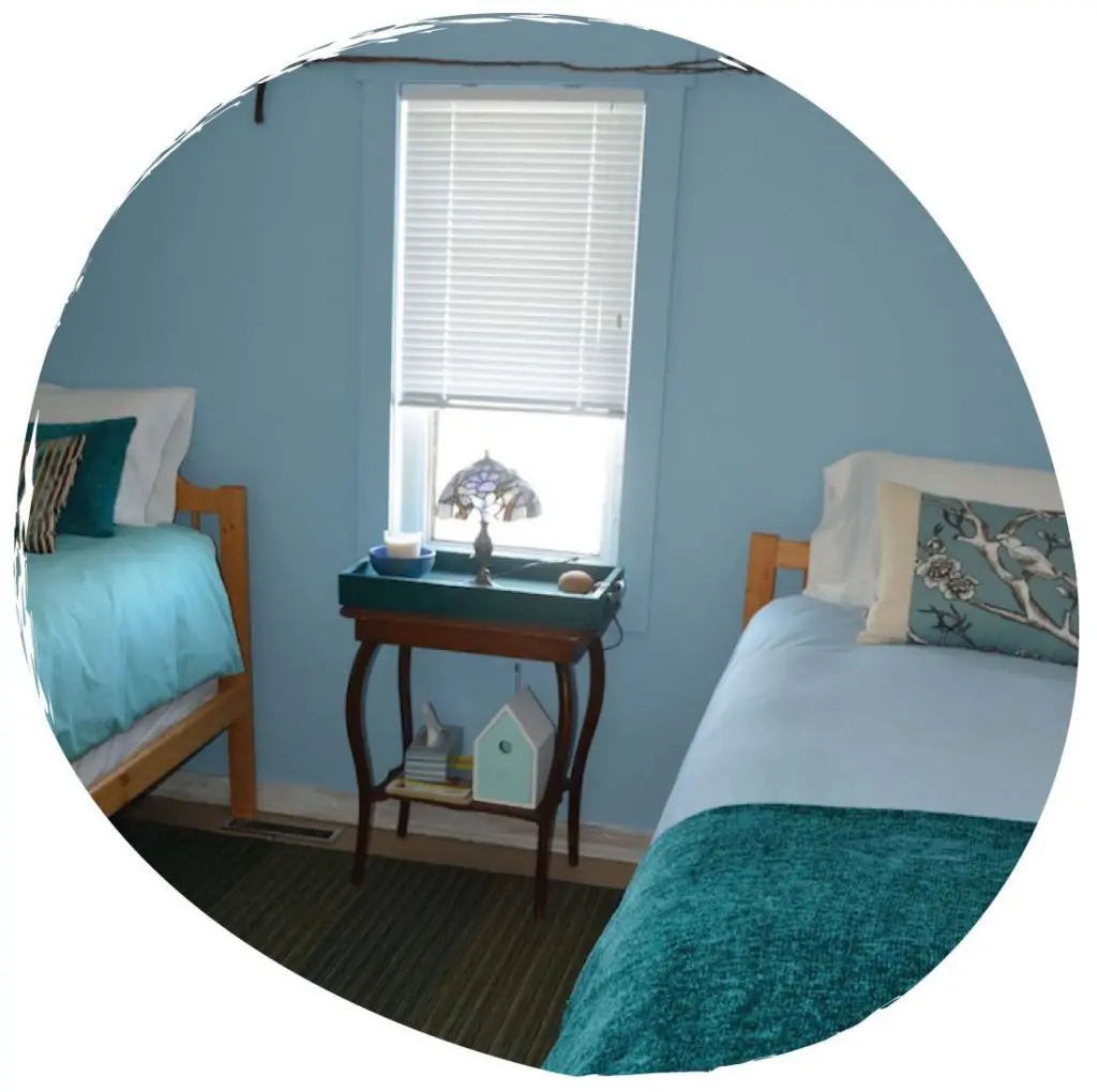 The Sky Room at Sky Story Bed & Breakfast near Grasslands National Park