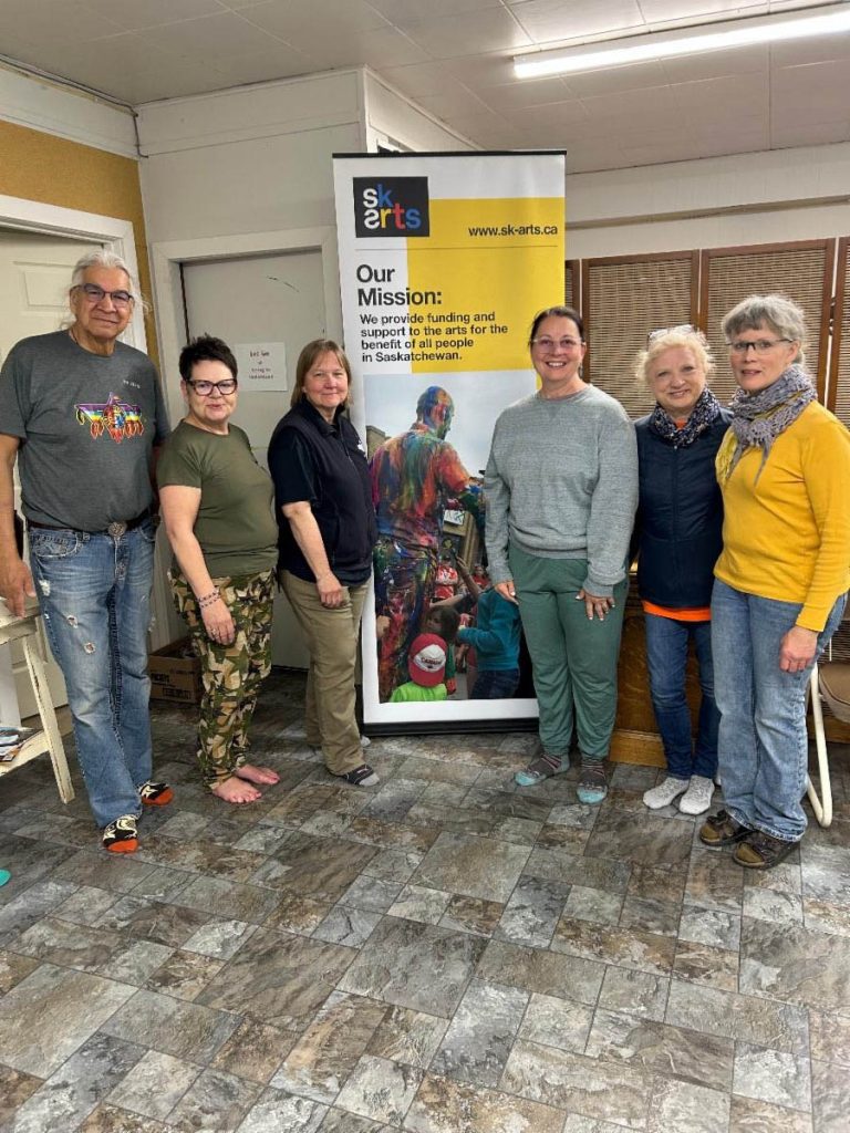 Home & Away Mini Land/Arts Research Workshop with Dr. Kathryn Ricketts, Dance/movement Artist; Joseph Naytowhow, Multidisciplinary Artist, Cultural Advisor, Knowledge Keeper; and Diana Chabros, Visual Artist, Retreat Facilitator and B & B proprietor. Photo: Kathryn Ricketts